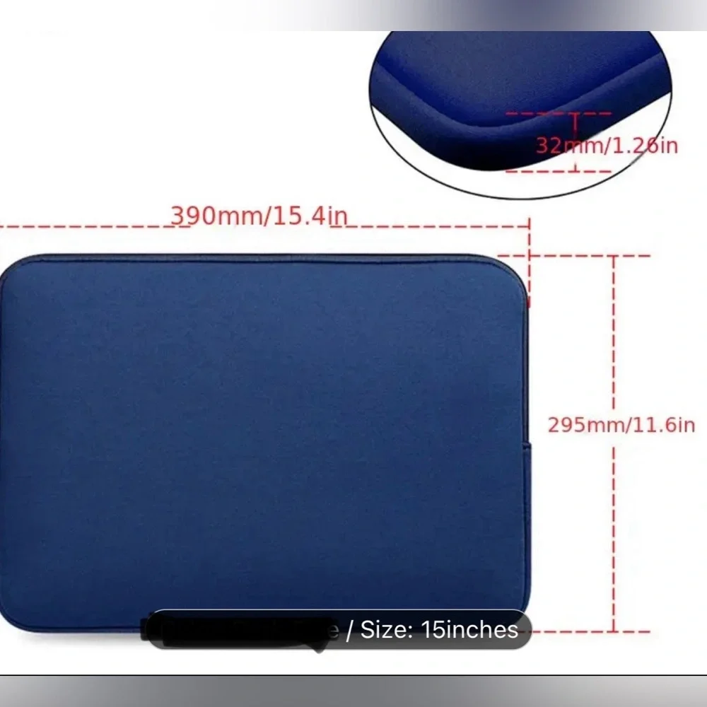 NWT 🩷Laptop Liner Bag Simple Business Double Zipper Computer Bag (max 15 Inch)